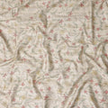 Ivory Cream Digital Print Lawn Fabric 110cm
