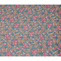 Teal Blue Synthetic Chiffon Fabric 110cm
