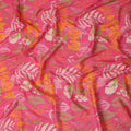 Fuchsia Pink Synthetic Chiffon Fabric 110cm