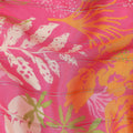 Fuchsia Pink Synthetic Chiffon Fabric 110cm