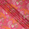 Fuchsia Pink Synthetic Chiffon Fabric 110cm
