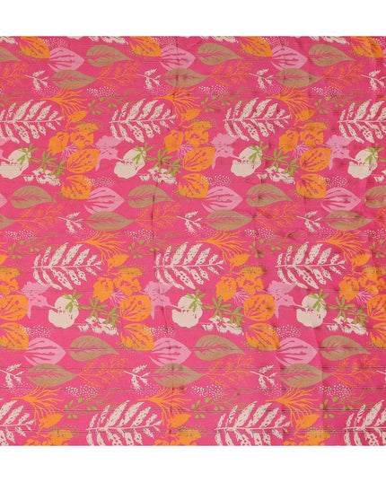 Fuchsia Pink Synthetic Chiffon Fabric 110cm