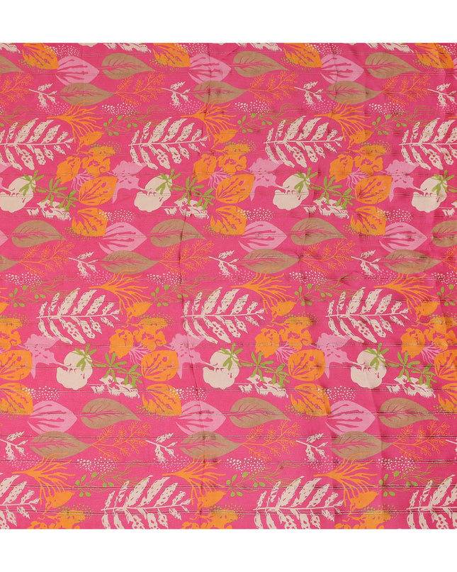 Fuchsia Pink Synthetic Chiffon Fabric 110cm