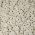 Ivory Beige Synthetic Chiffon Fabric 110cm