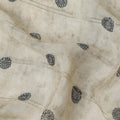 Ivory Beige Synthetic Chiffon Fabric 110cm
