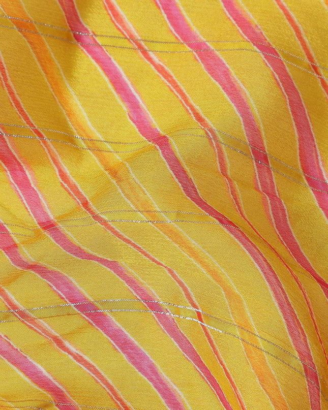 Sunshine Yellow Synthetic Chiffon Fabric 110cm