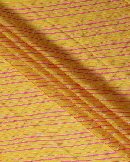 Sunshine Yellow Synthetic Chiffon Fabric 110cm