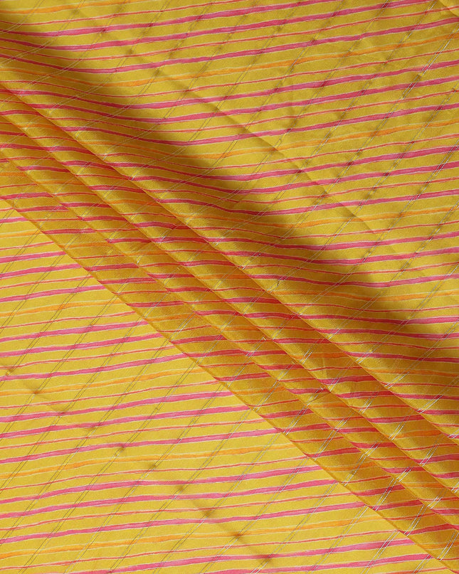Sunshine Yellow Synthetic Chiffon Fabric 110cm