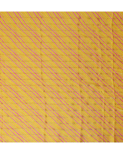 Sunshine Yellow Synthetic Chiffon Fabric 110cm