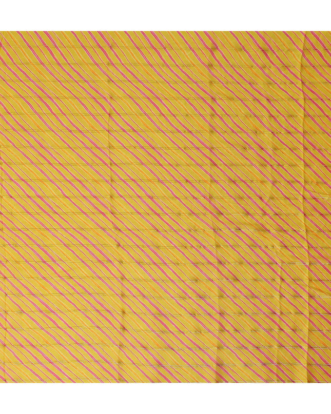 Sunshine Yellow Synthetic Chiffon Fabric 110cm