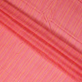 Coral Pink Synthetic Chiffon Fabric 110cm