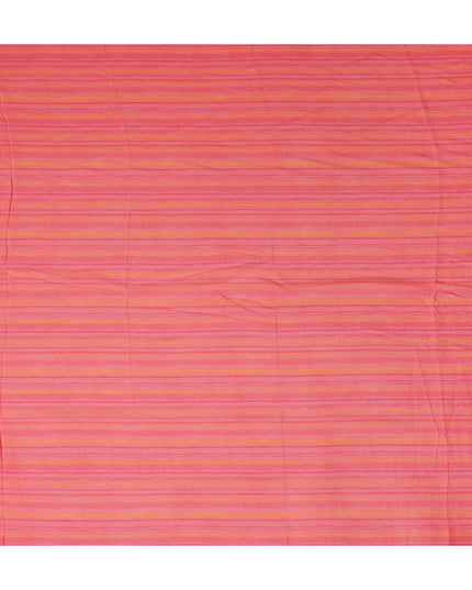 Coral Pink Synthetic Chiffon Fabric 110cm