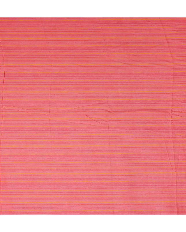 Coral Pink Synthetic Chiffon Fabric 110cm