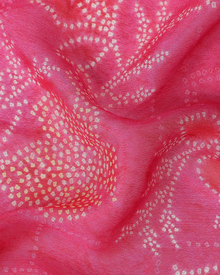 Fuchsia Pink Synthetic Chiffon Fabric 110cm