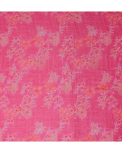 Fuchsia Pink Synthetic Chiffon Fabric 110cm