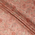 Peach Coral Synthetic Chiffon Fabric 110cm
