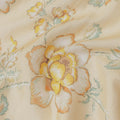 Buttercream Beige Synthetic Chiffon Fabric 110cm