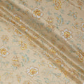 Buttercream Beige Synthetic Chiffon Fabric 110cm