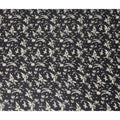 Navy Charcoal Synthetic Chiffon Fabric 110cm