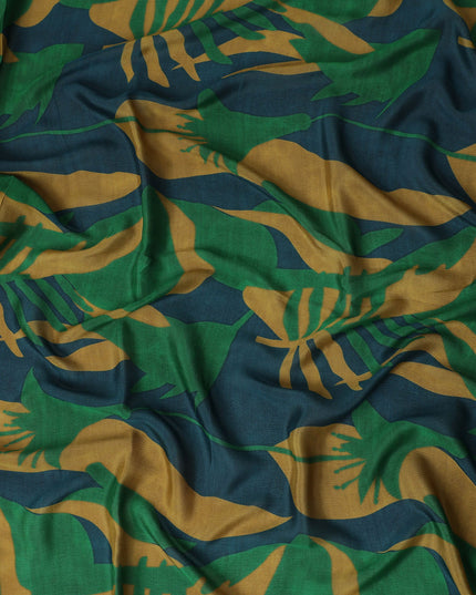 Emerald Green Synthetic Chiffon Fabric 110cm