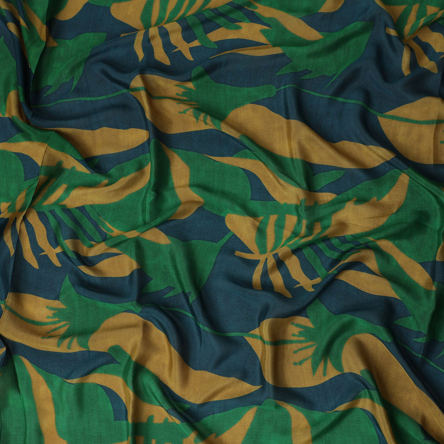 Emerald Green Synthetic Chiffon Fabric 110cm