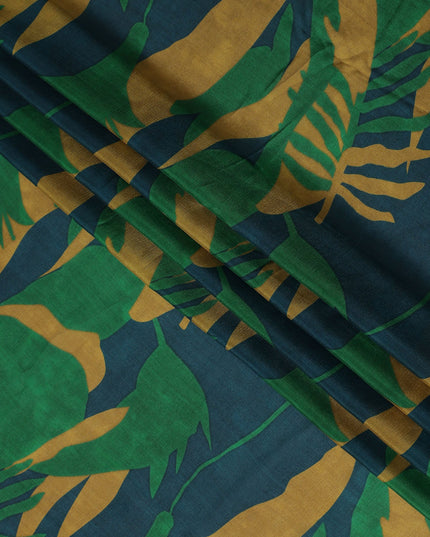 Emerald Green Synthetic Chiffon Fabric 110cm