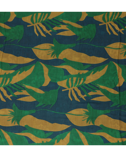 Emerald Green Synthetic Chiffon Fabric 110cm