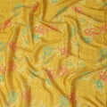 Golden Yellow Synthetic Chiffon Fabric 110cm