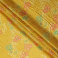 Golden Yellow Synthetic Chiffon Fabric 110cm