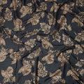 Charcoal Grey Synthetic Chiffon Fabric 110cm