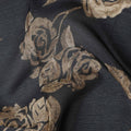 Charcoal Grey Synthetic Chiffon Fabric 110cm