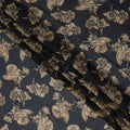 Charcoal Grey Synthetic Chiffon Fabric 110cm