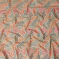 Multicolor Floral Patchwork Embroidered Voile 110cm