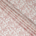 Rust Cream Digital Print Lawn Fabric 110cm
