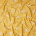 Sunshine Yellow Embroidered Cotton Voile Fabric 110cm