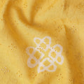 Sunshine Yellow Embroidered Cotton Voile Fabric 110cm