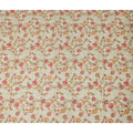 Ivory Pink Botanical Floral Embroidered Voile 110cm