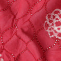Red Crimson Chikankari Embroidered Cotton Voile 110cm