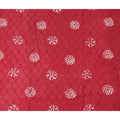 Red Crimson Chikankari Embroidered Cotton Voile 110cm
