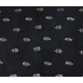 Black White Floral Embroidered Cotton Voile 110cm