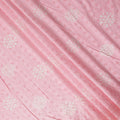 Baby Pink Embroidered Cotton Voile Fabric 110cm