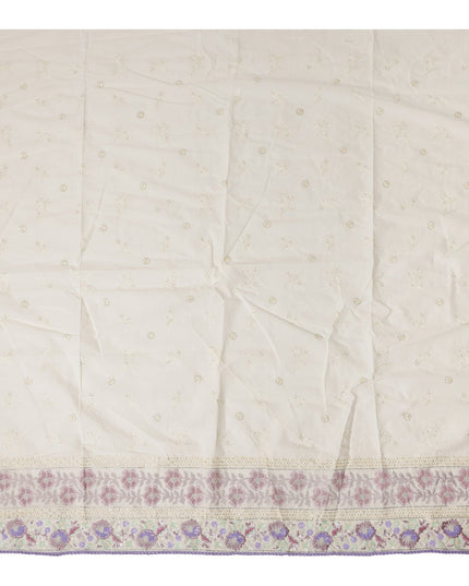 Ivory Cream Cotton Cotton Fabric 110cm