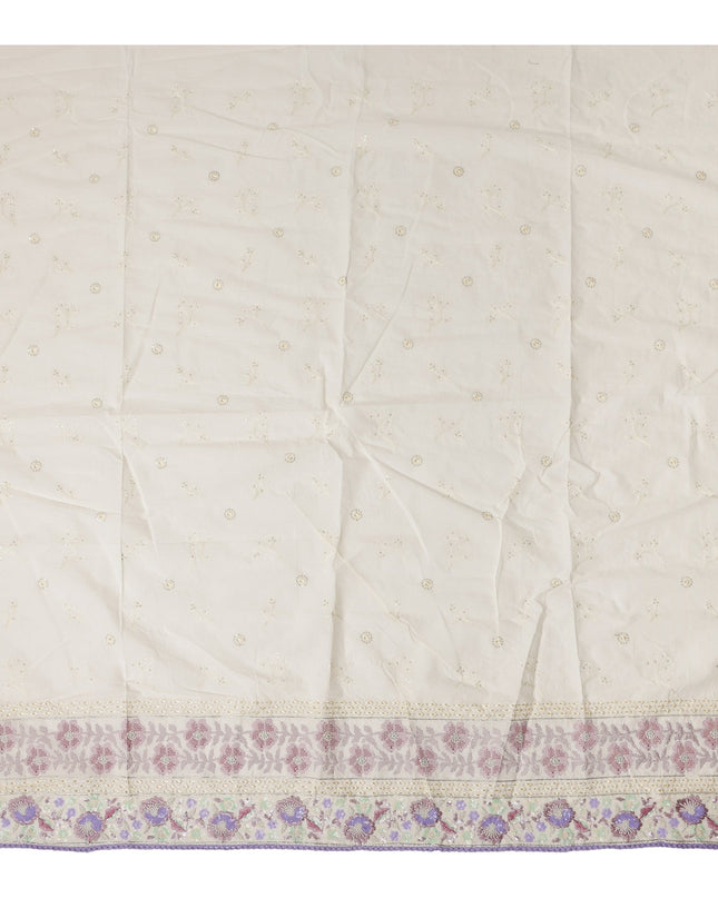 Ivory Cream Cotton Cotton Fabric 110cm