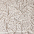 Ivory White Floral Embroidered Cotton Voile 110cm