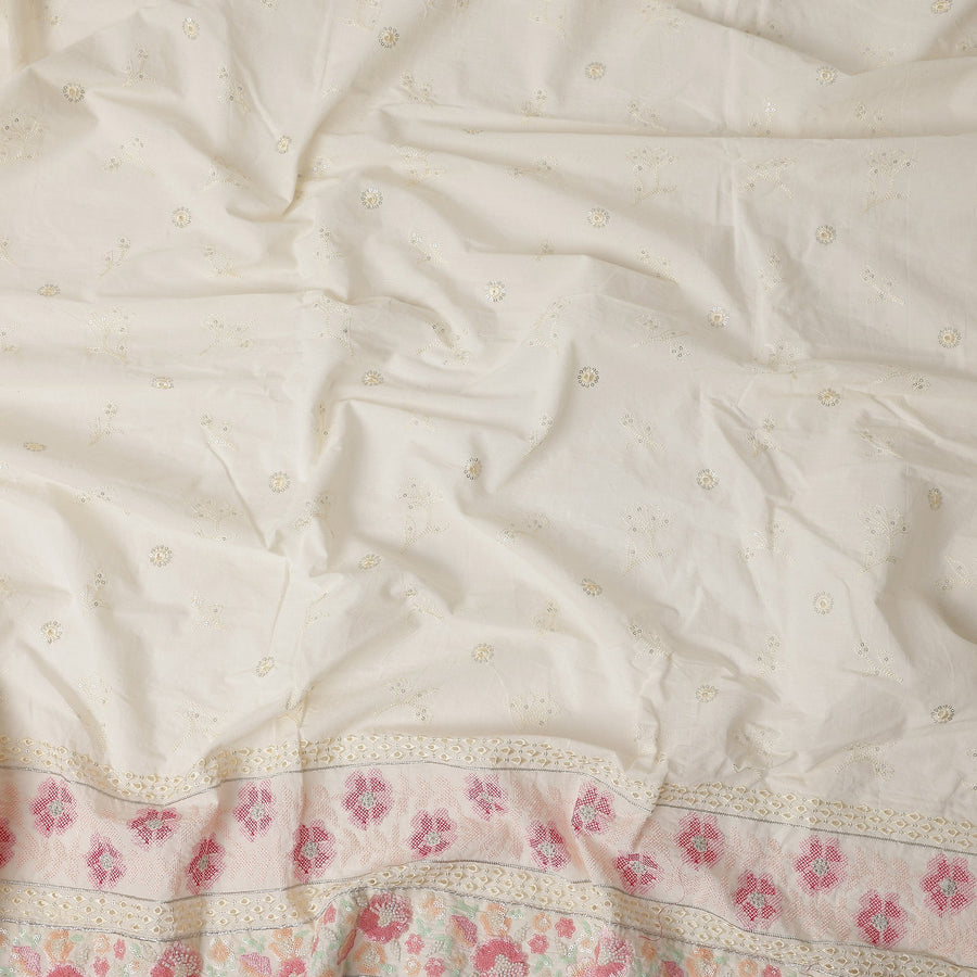 Cream Ivory Cotton Cotton Fabric 110cm