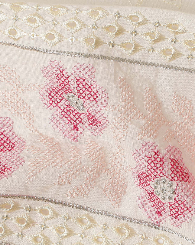 Cream Ivory Cotton Cotton Fabric 110cm