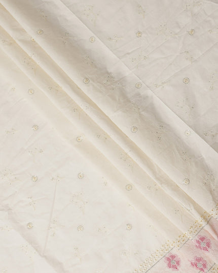 Cream Ivory Cotton Cotton Fabric 110cm