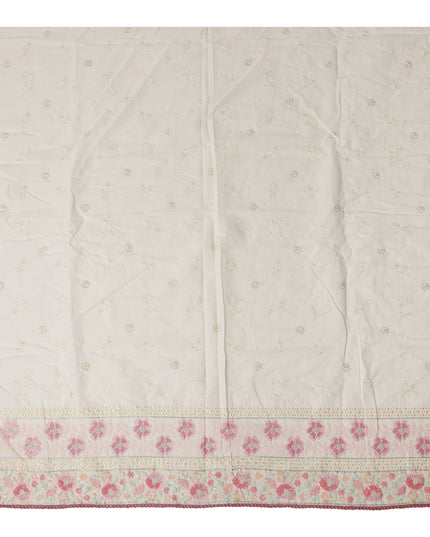 Cream Ivory Cotton Cotton Fabric 110cm