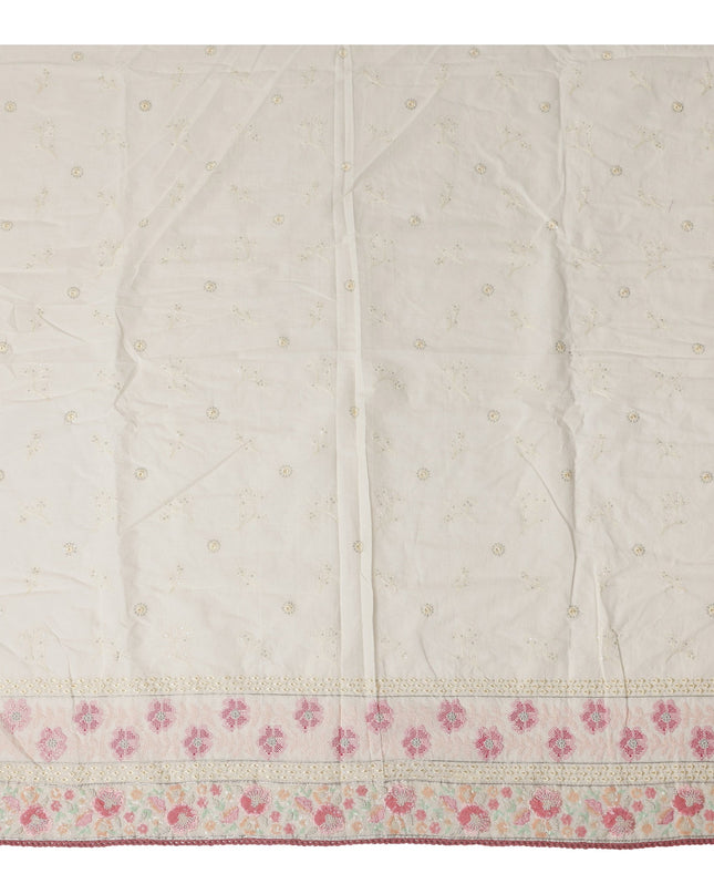Cream Ivory Cotton Cotton Fabric 110cm