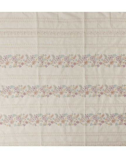 Ivory Cream Cotton Cotton Fabric 110cm